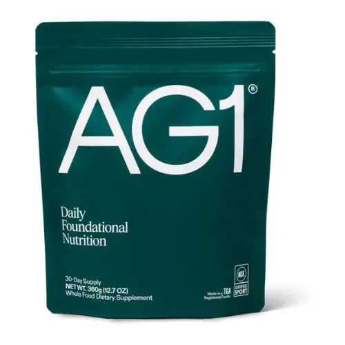 AG1® Greens Superfood Powder – 75 Nutrients | Multivitamin + Probiotics | Gut & Immune Support | Vegan & Keto | 360g Refill Pouch